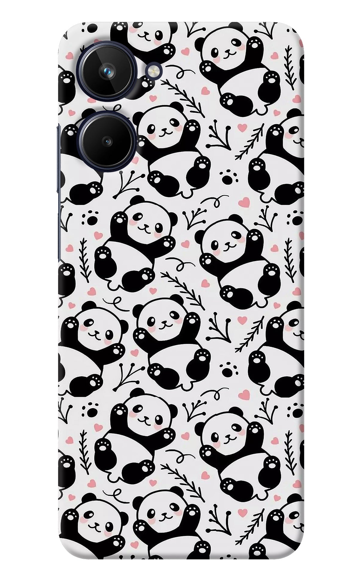 Cute Panda Realme 10 Back Cover