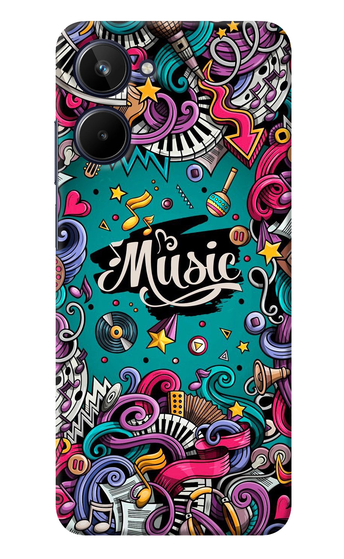 Music Graffiti Realme 10 Back Cover