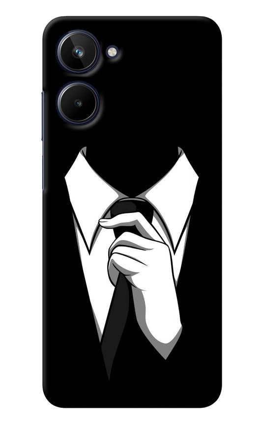 Black Tie Realme 10 Back Cover