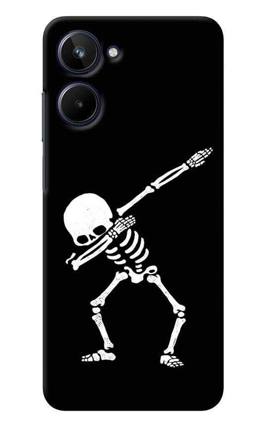 Dabbing Skeleton Art Realme 10 Back Cover