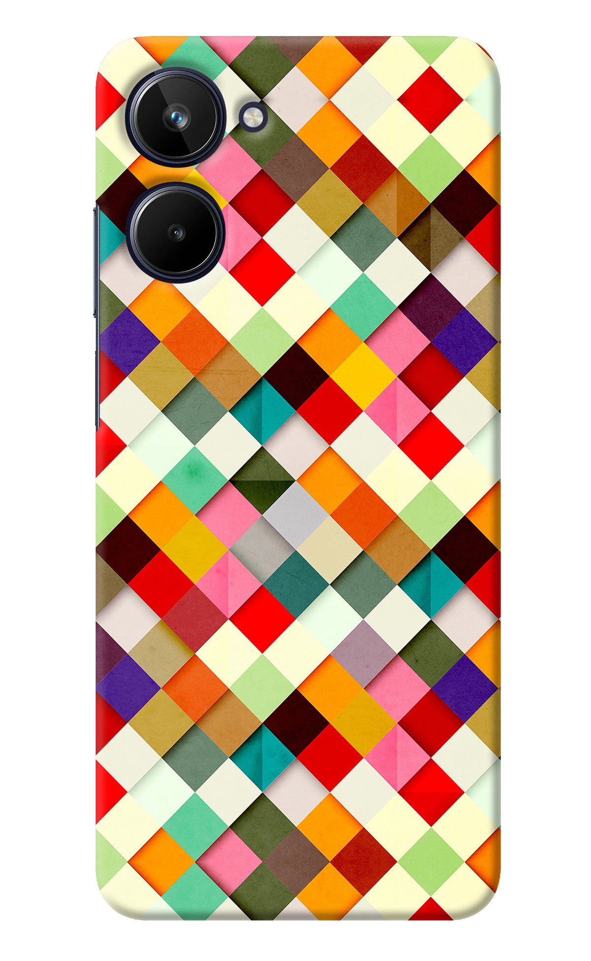 Geometric Abstract Colorful Realme 10 Back Cover