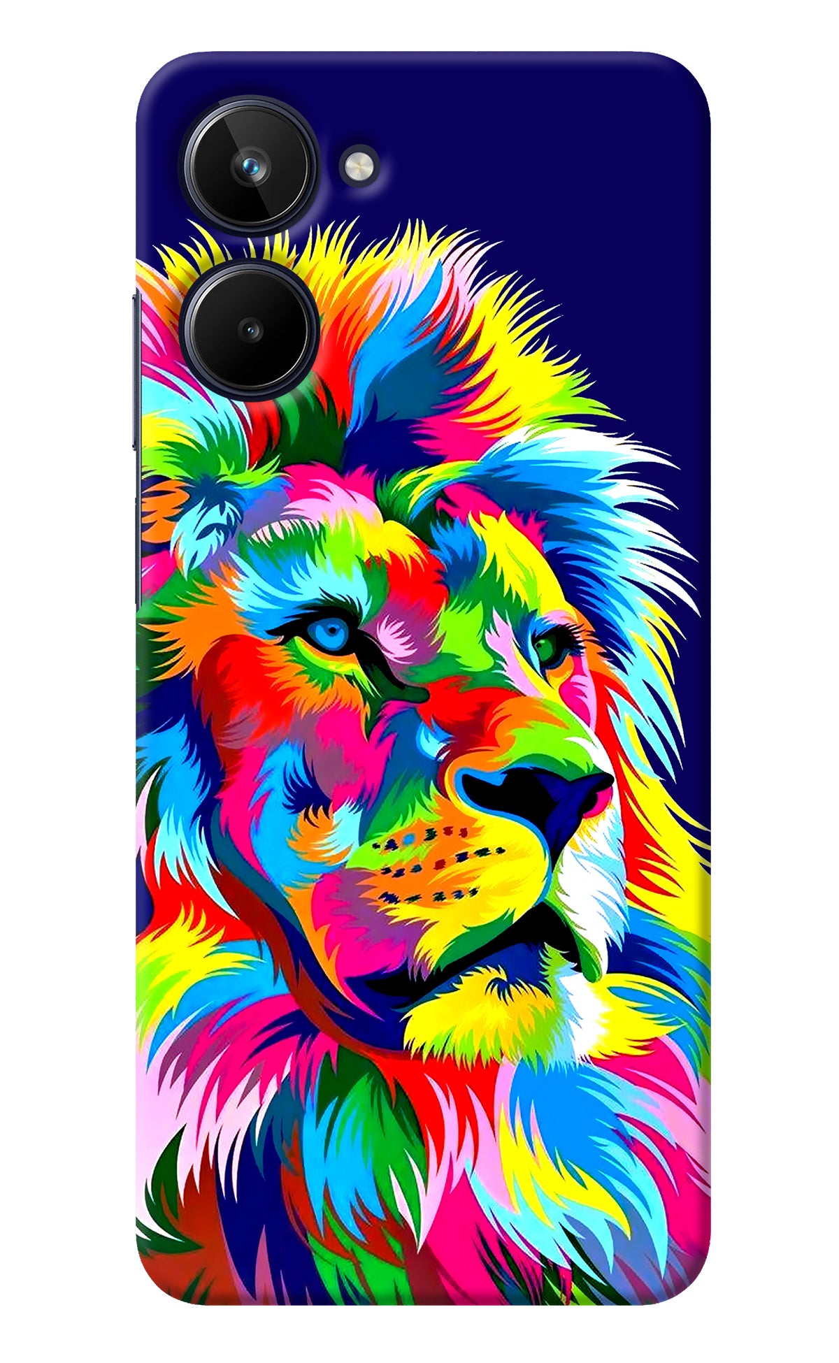 Vector Art Lion Realme 10 Back Cover