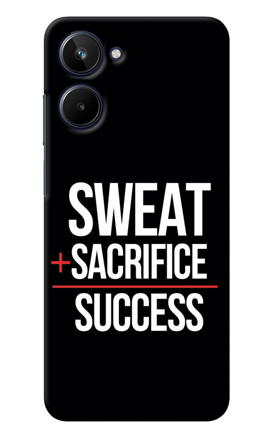 Sweat Sacrifice Success Realme 10 Back Cover