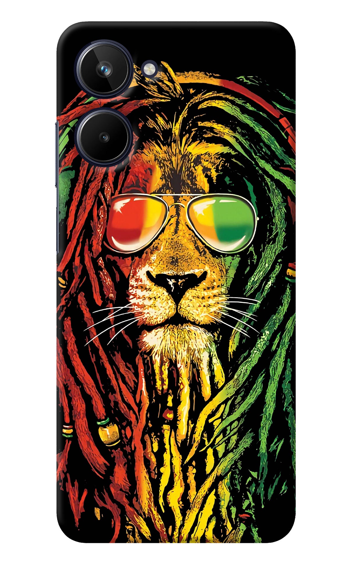 Rasta Lion Realme 10 Back Cover