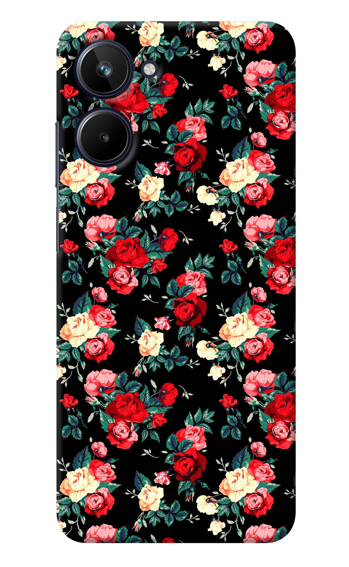 Rose Pattern Realme 10 Back Cover