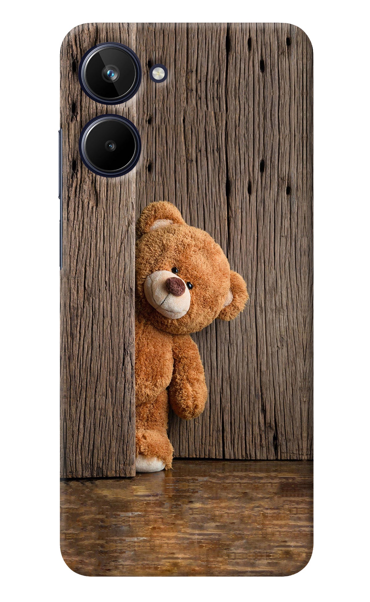 Teddy Wooden Realme 10 Back Cover