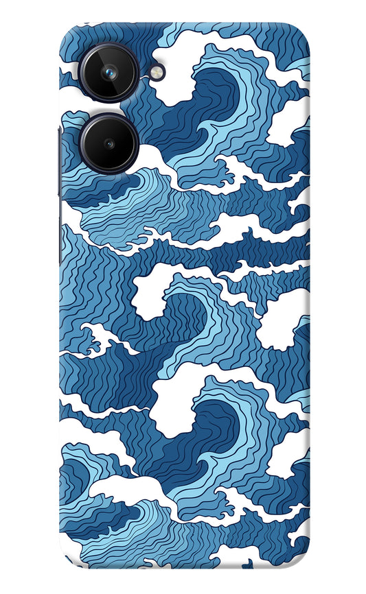 Blue Waves Realme 10 Back Cover