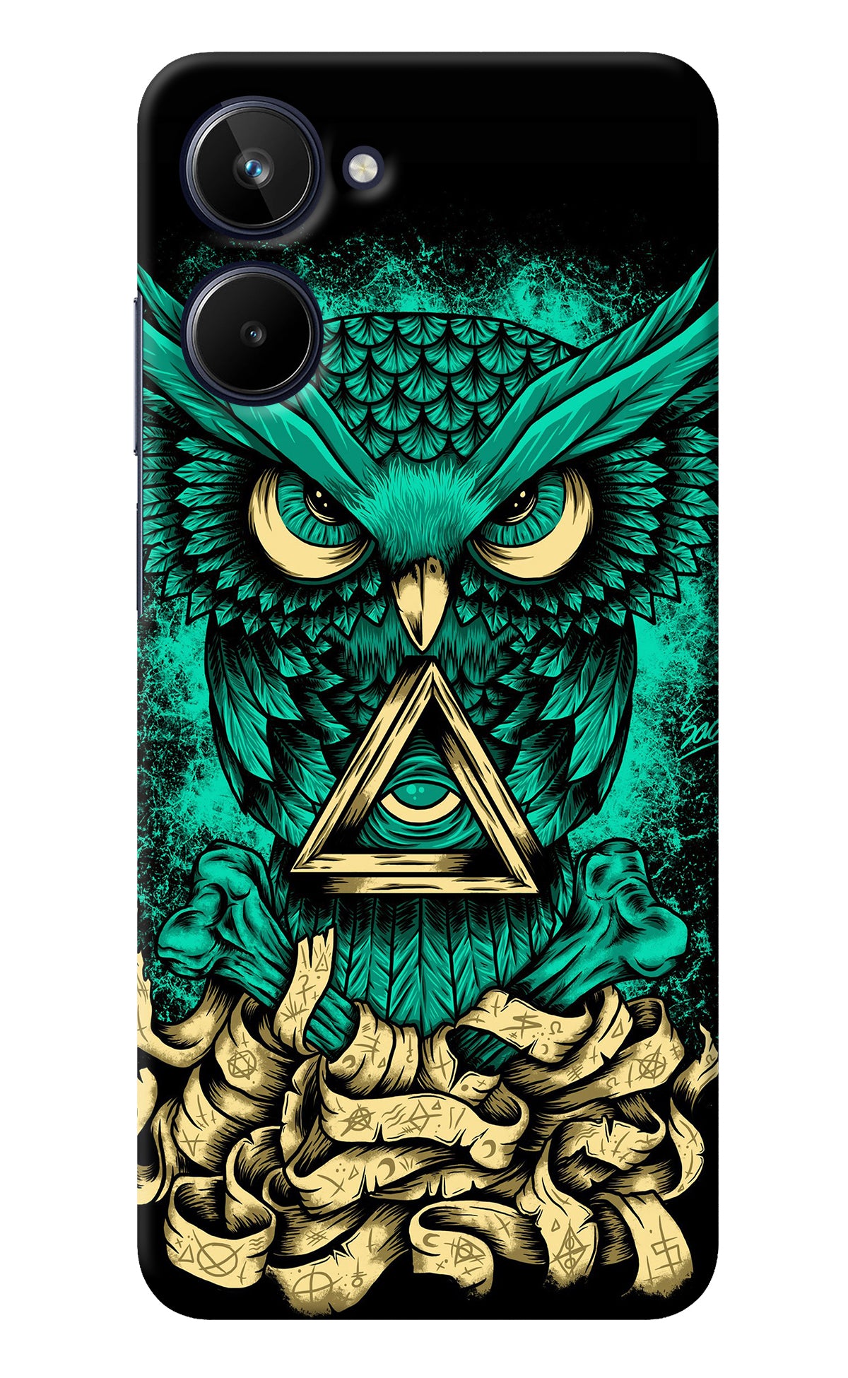 Green Owl Realme 10 Back Cover