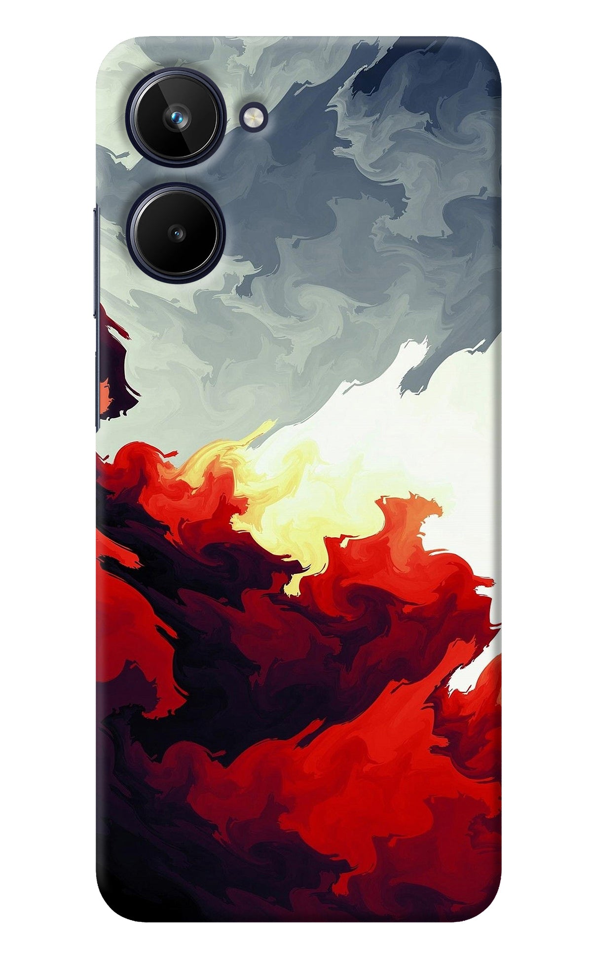 Fire Cloud Realme 10 Back Cover