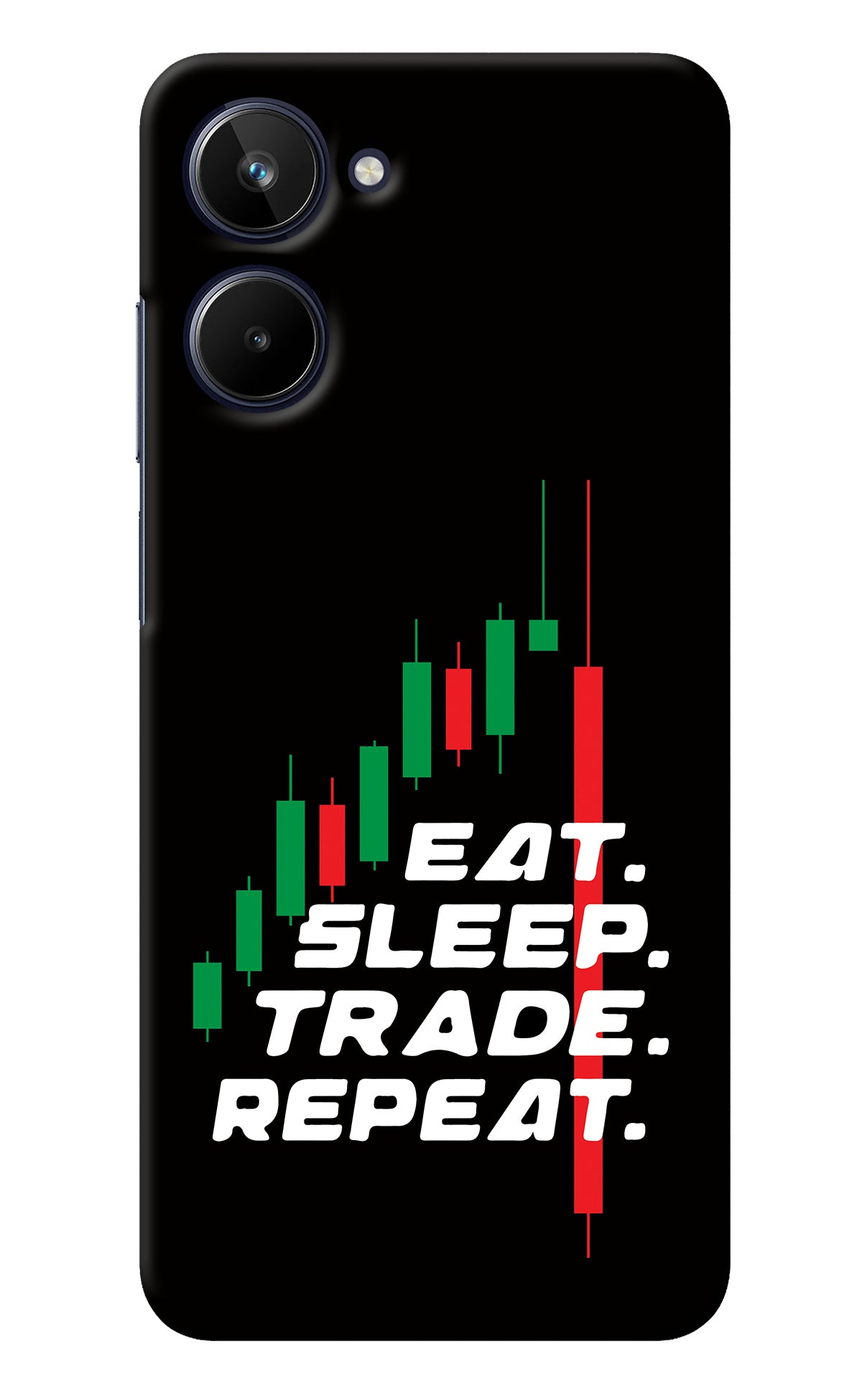 Eat Sleep Trade Repeat Realme 10 Back Cover