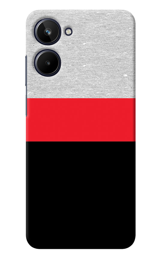 Tri Color Pattern Realme 10 Back Cover