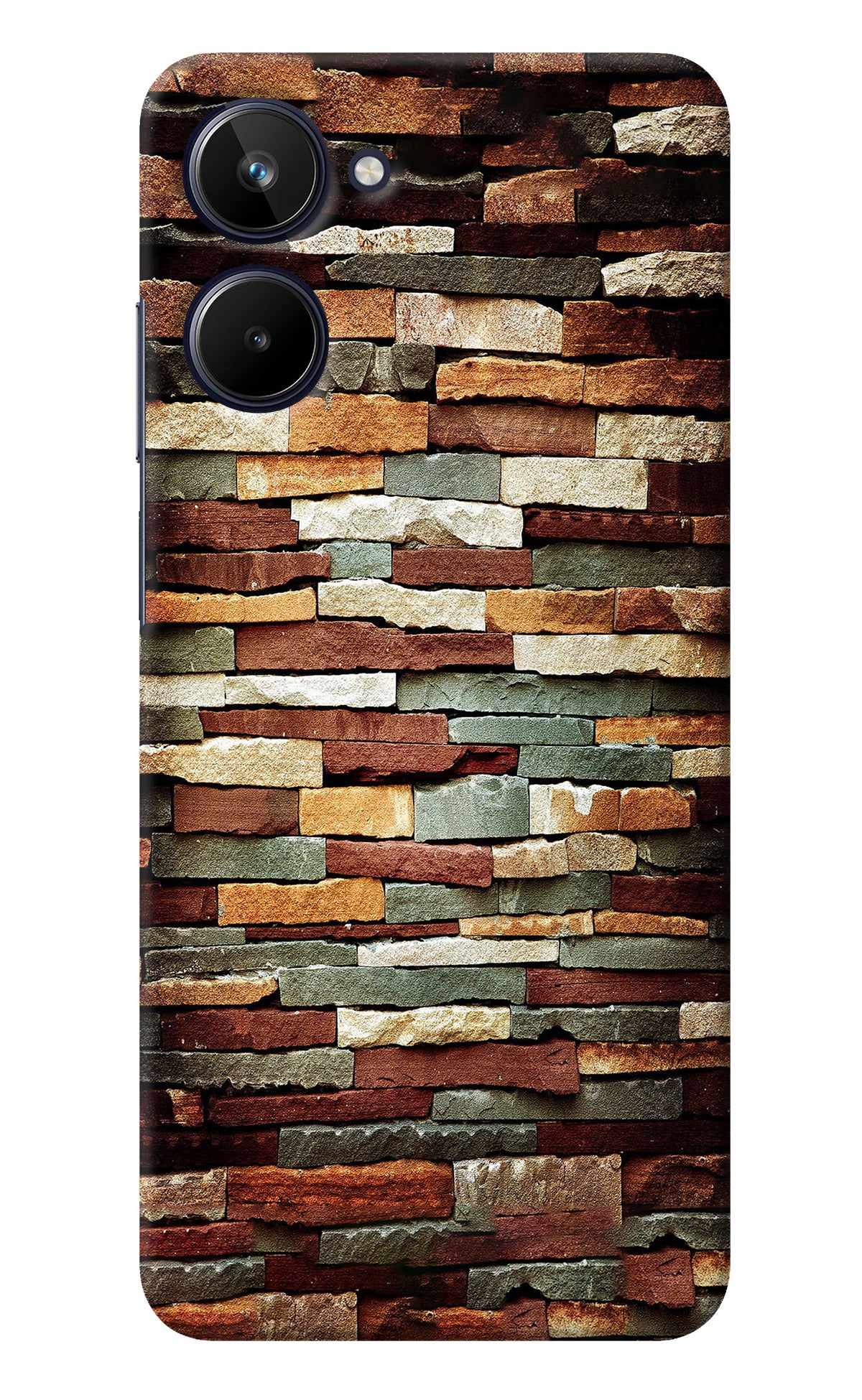 Bricks Pattern Realme 10 Back Cover