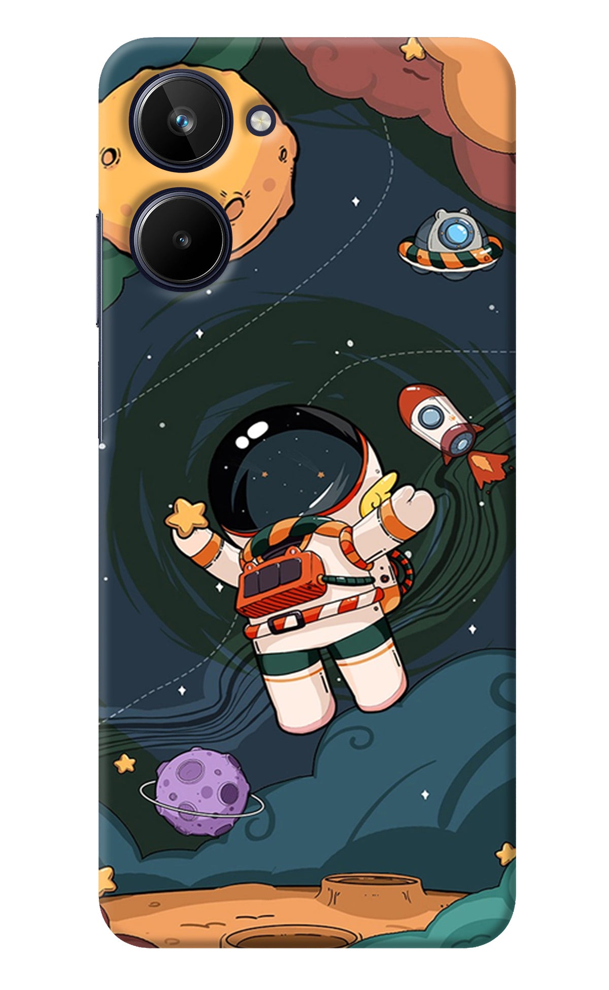 Cartoon Astronaut Realme 10 Back Cover