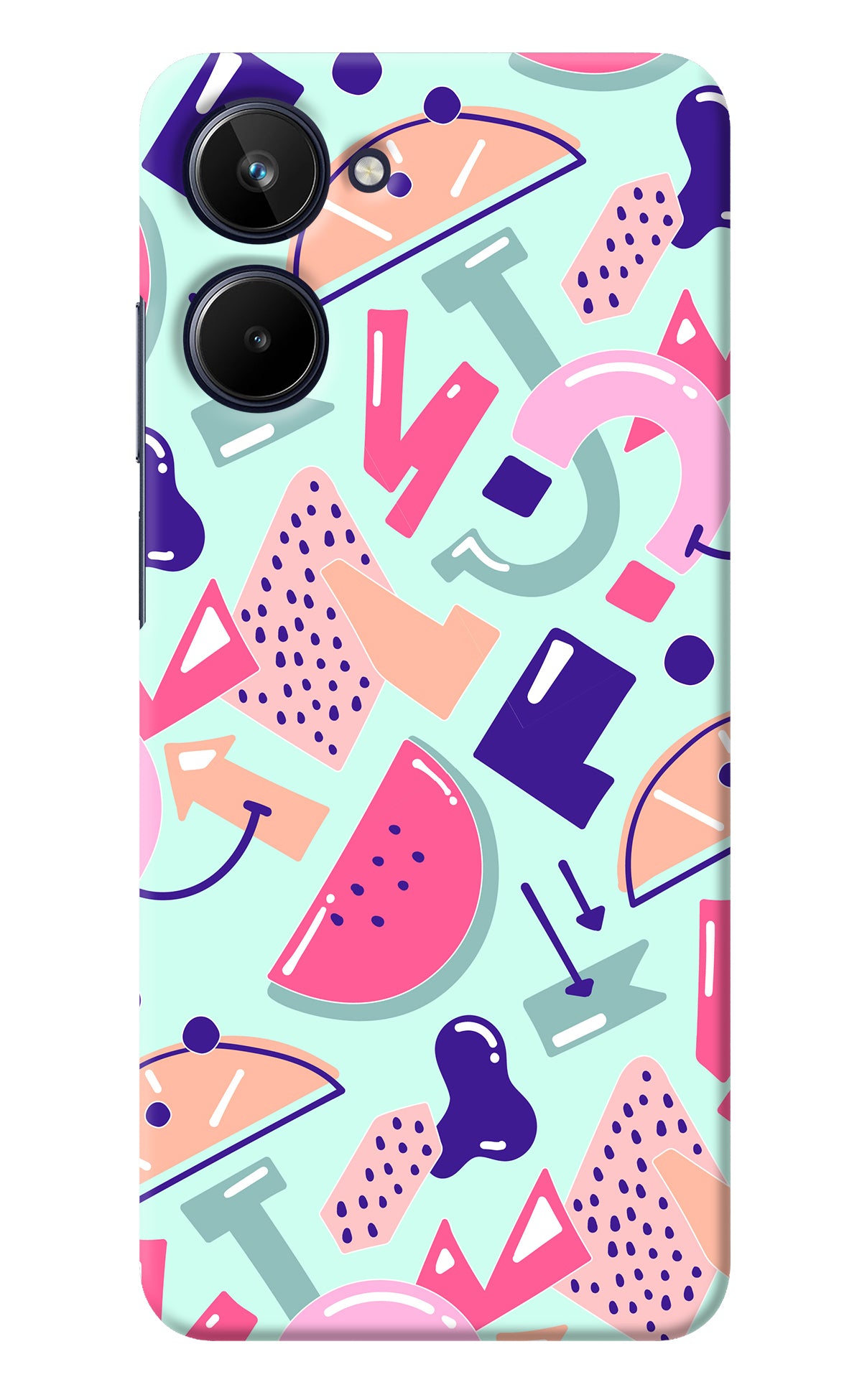 Doodle Pattern Realme 10 Back Cover