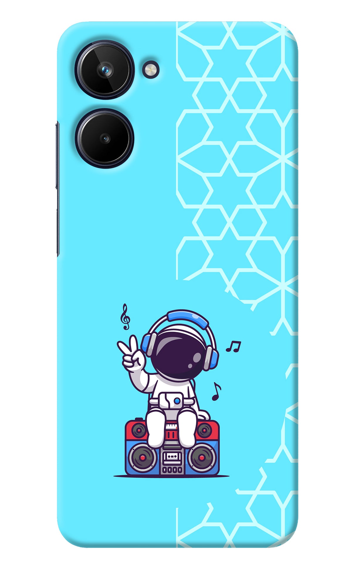 Cute Astronaut Chilling Realme 10 Back Cover