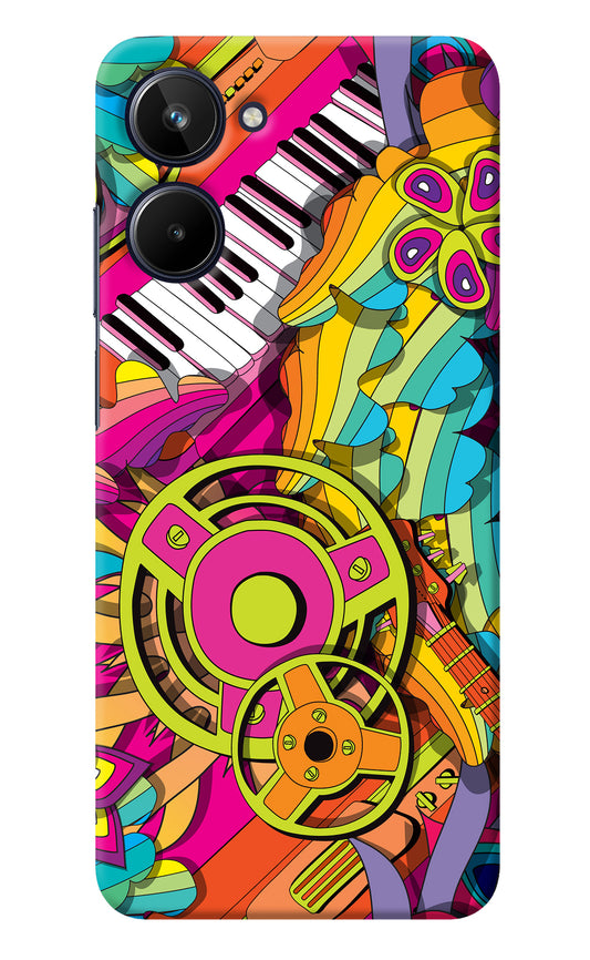 Music Doodle Realme 10 Back Cover