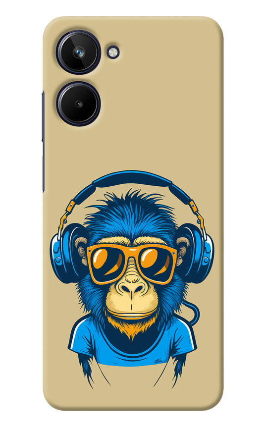 Monkey Headphone Realme 10 Back Cover