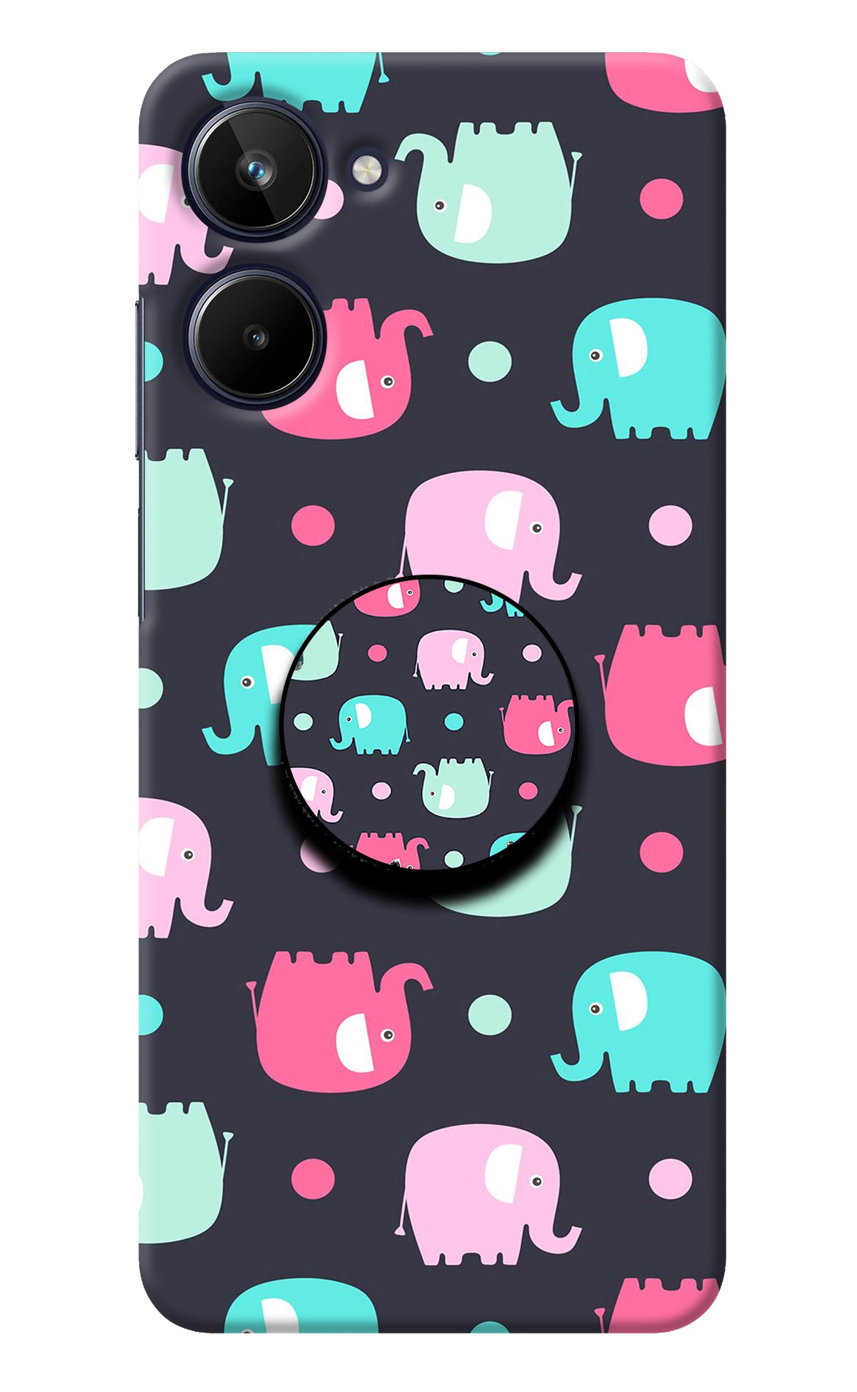 Baby Elephants Realme 10 Pop Case