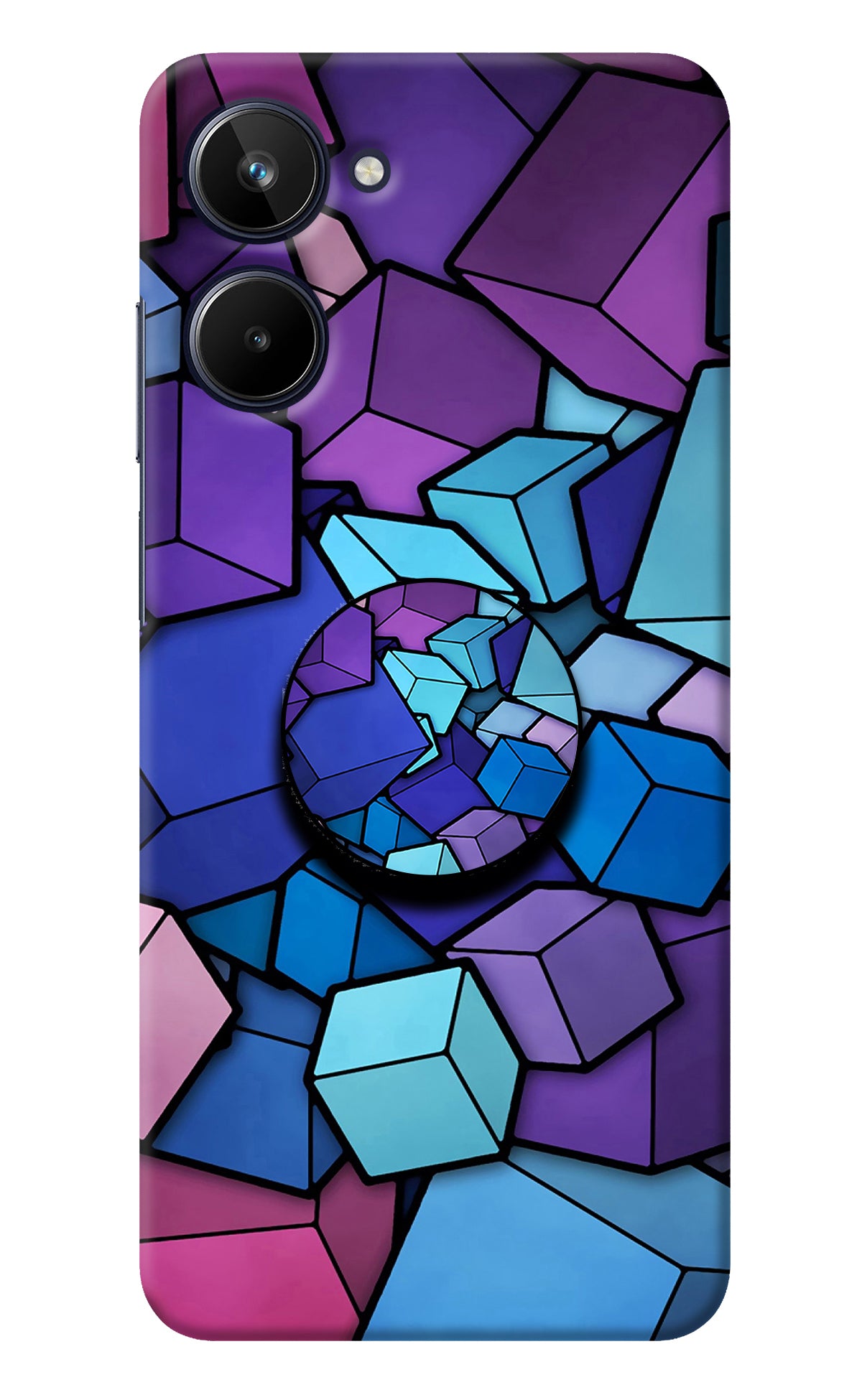 Cubic Abstract Realme 10 Pop Case