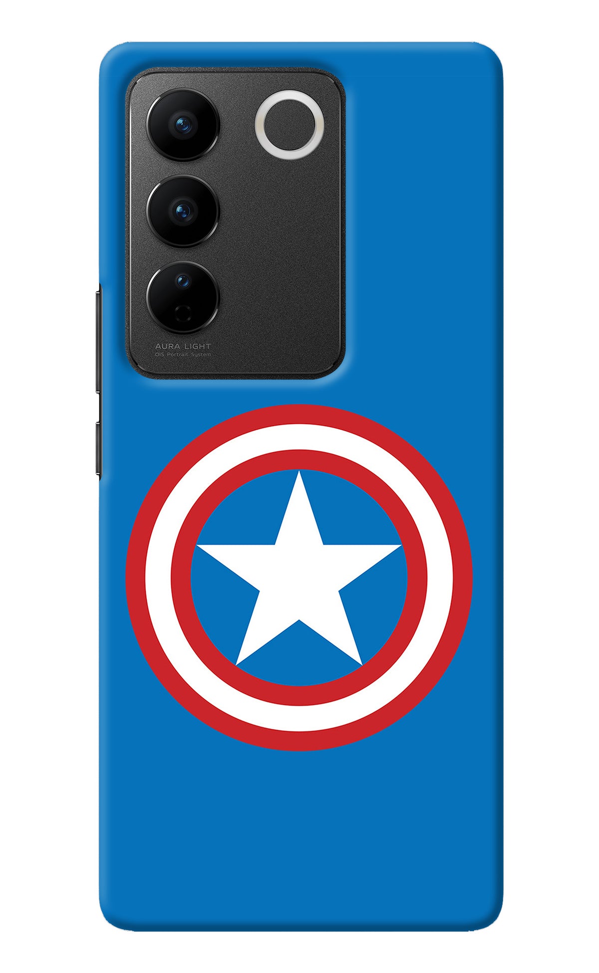 Captain America Logo Vivo V27/V27 Pro Back Cover