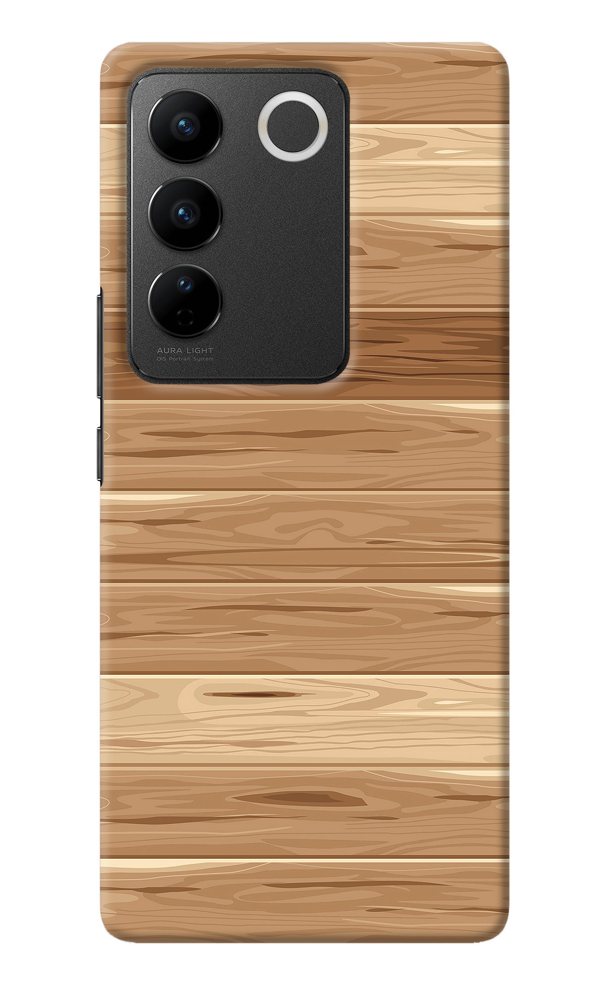 Wooden Vector Vivo V27/V27 Pro Back Cover