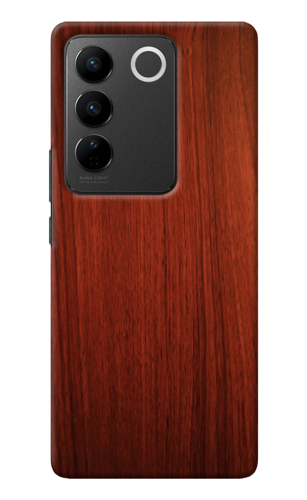 Wooden Plain Pattern Vivo V27/V27 Pro Back Cover