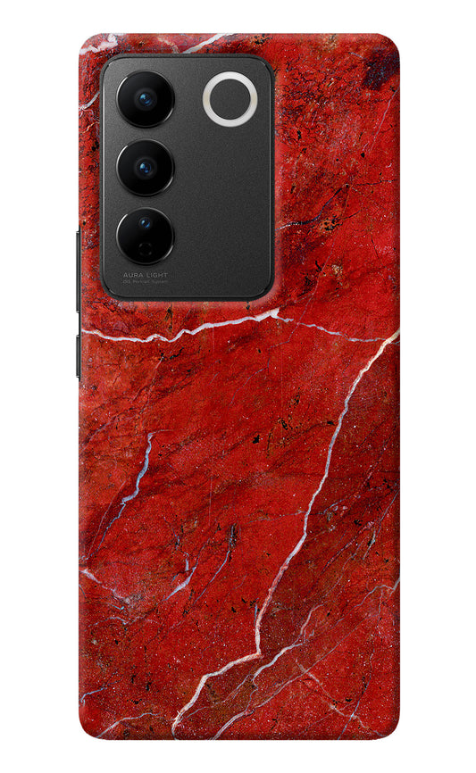 Red Marble Design Vivo V27/V27 Pro Back Cover