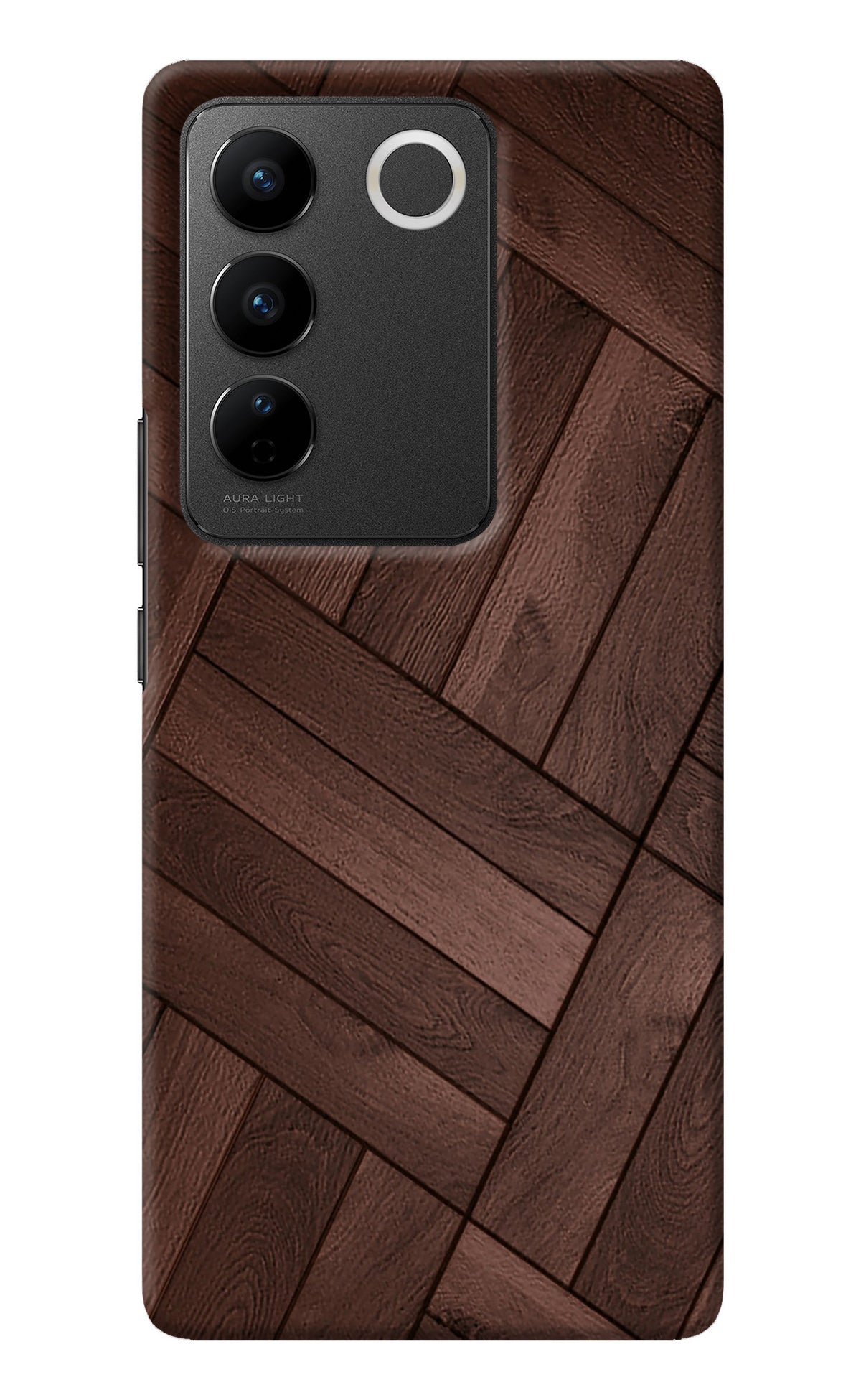 Wooden Texture Design Vivo V27/V27 Pro Back Cover