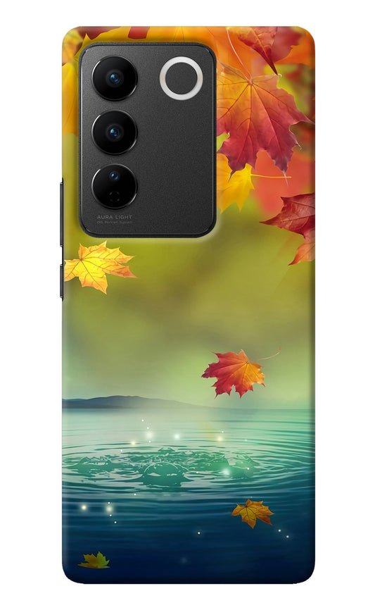 Flowers Vivo V27/V27 Pro Back Cover