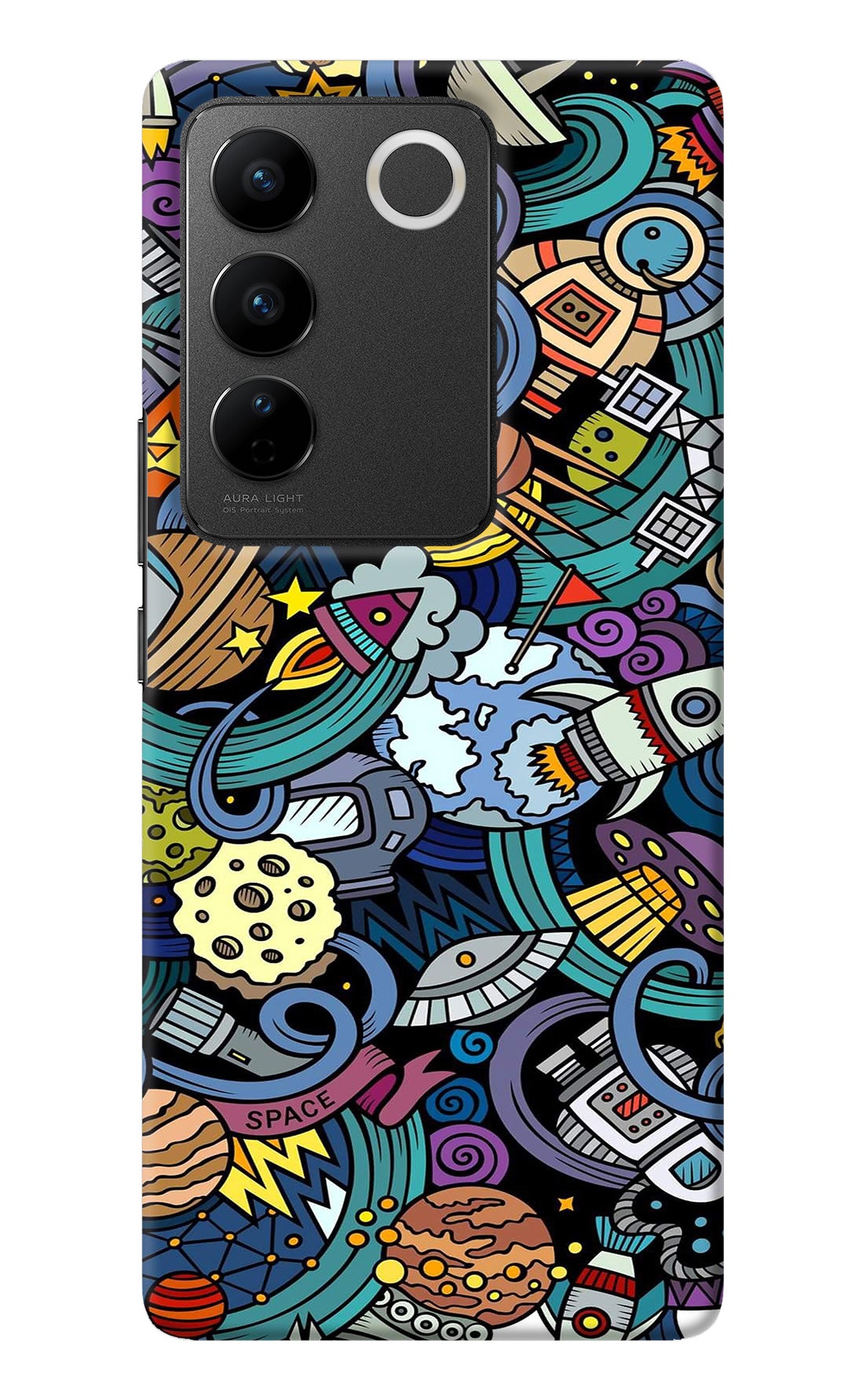 Space Abstract Vivo V27/V27 Pro Back Cover