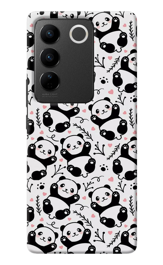 Cute Panda Vivo V27/V27 Pro Back Cover