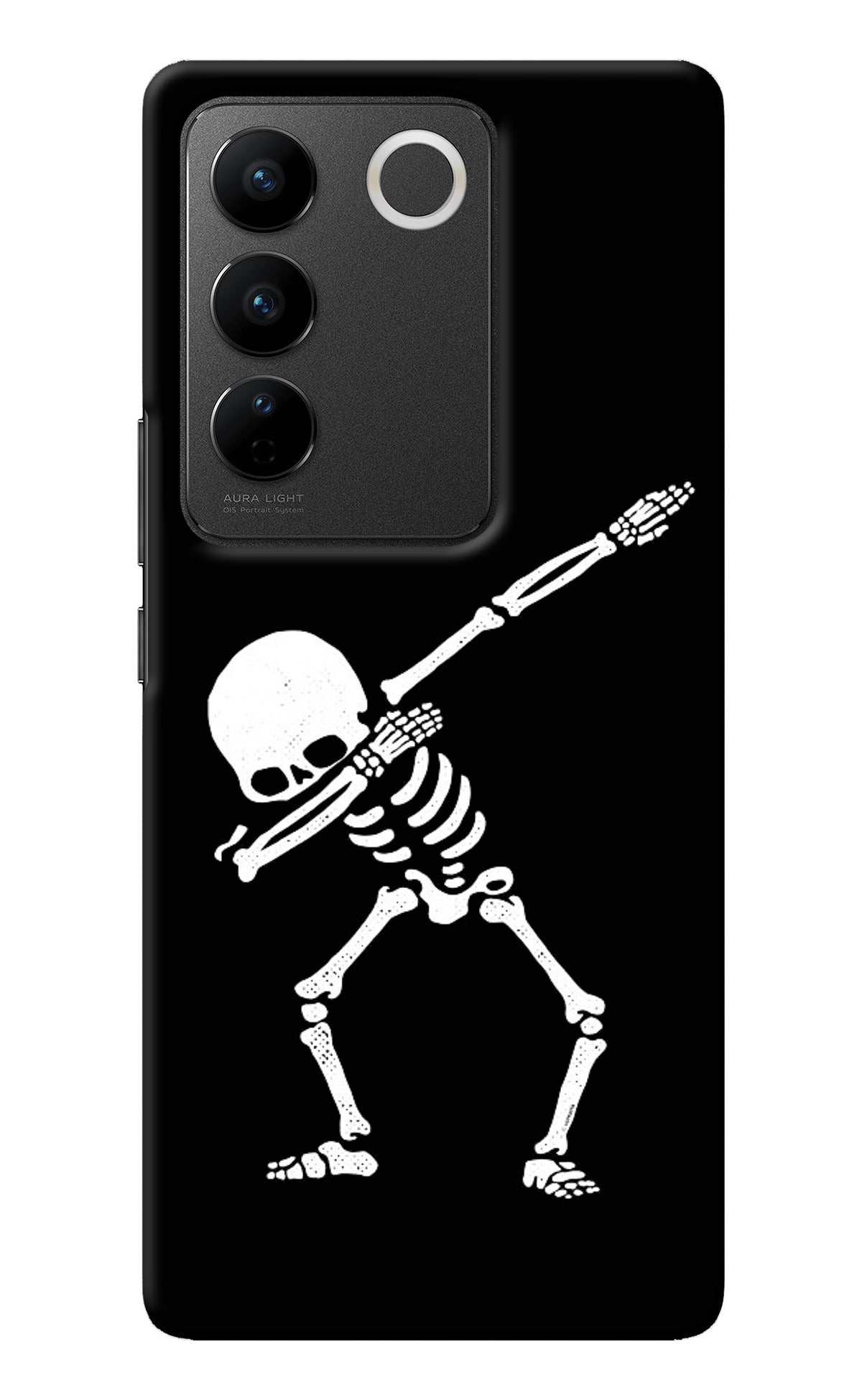 Dabbing Skeleton Art Vivo V27/V27 Pro Back Cover