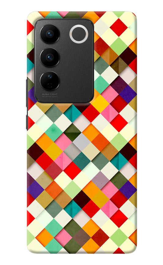 Geometric Abstract Colorful Vivo V27/V27 Pro Back Cover