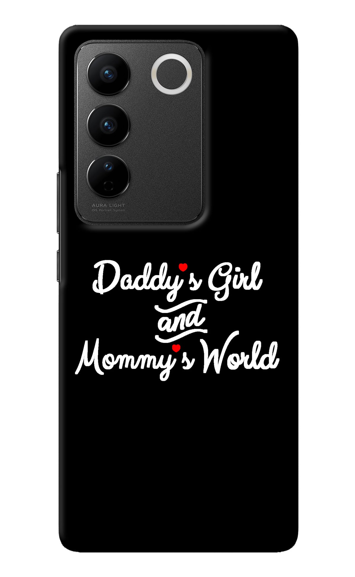 Daddy's Girl and Mommy's World Vivo V27/V27 Pro Back Cover