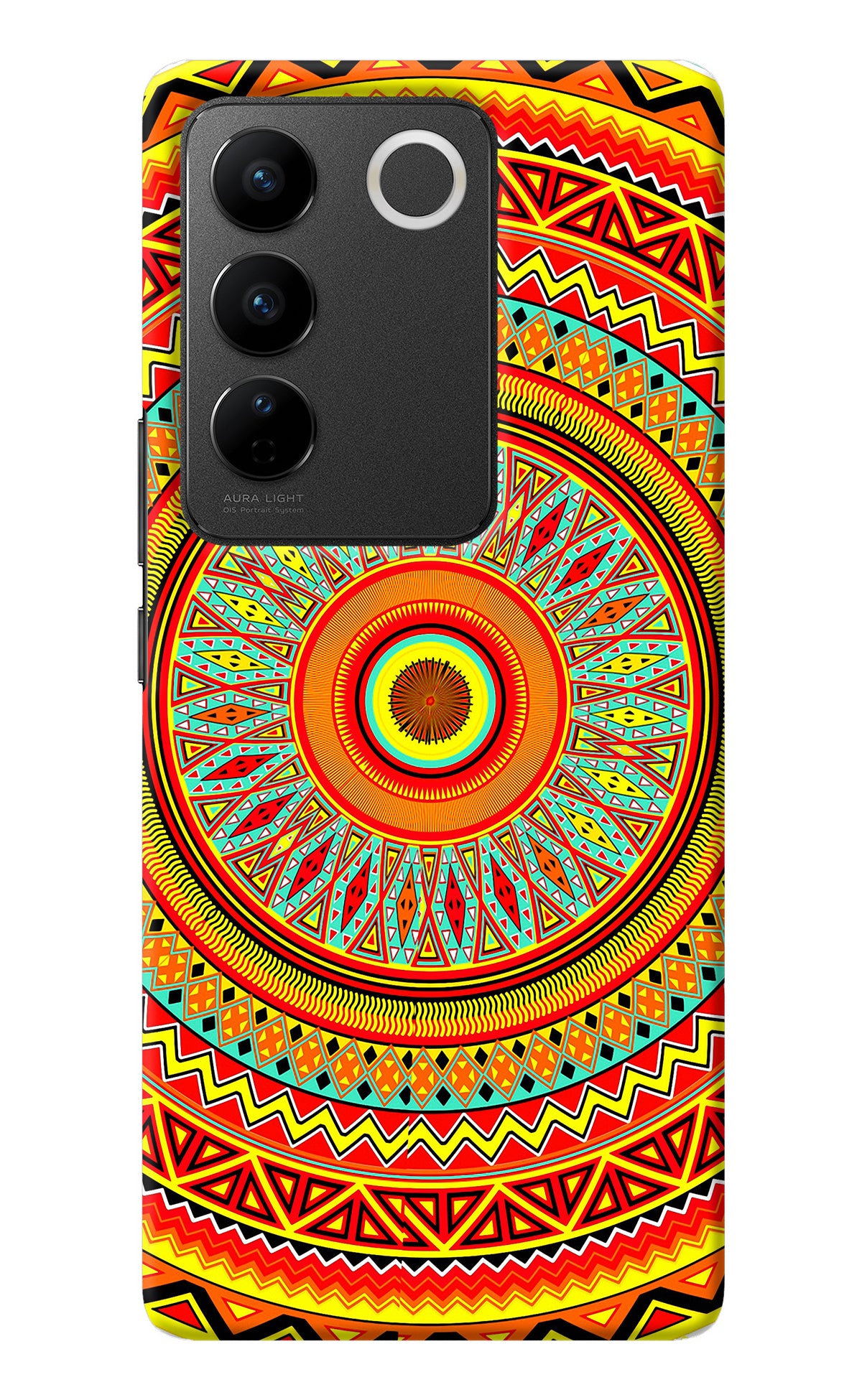 Mandala Pattern Vivo V27/V27 Pro Back Cover