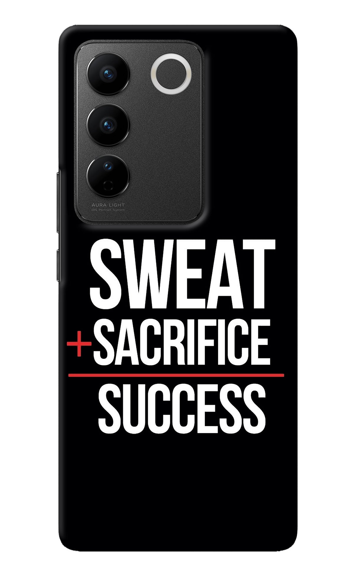 Sweat Sacrifice Success Vivo V27/V27 Pro Back Cover