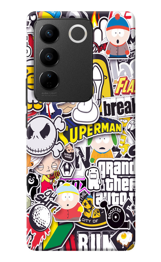 Sticker Bomb Vivo V27/V27 Pro Back Cover