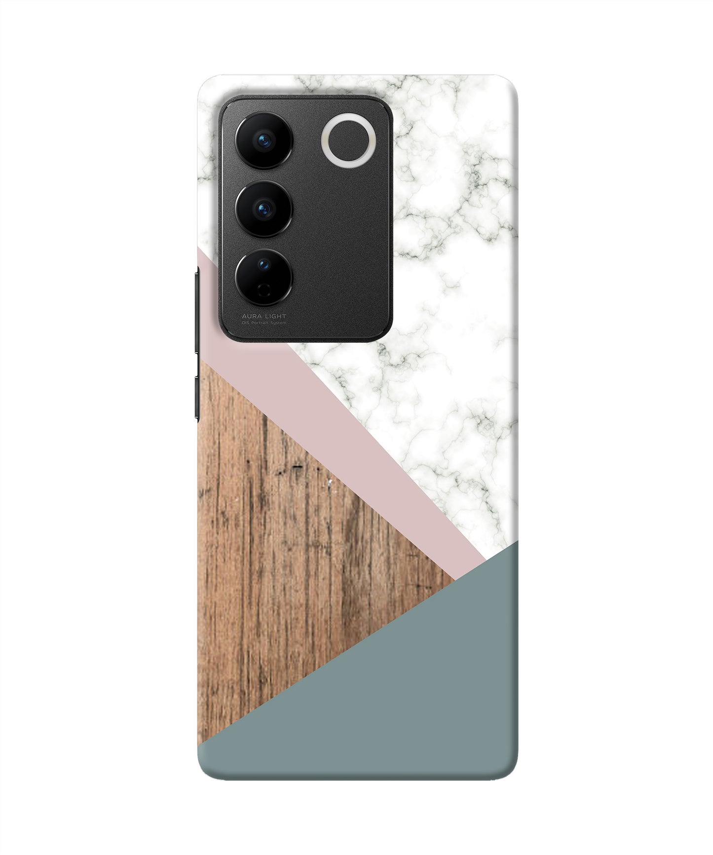 Marble wood Abstract Vivo V27/V27 Pro Back Cover