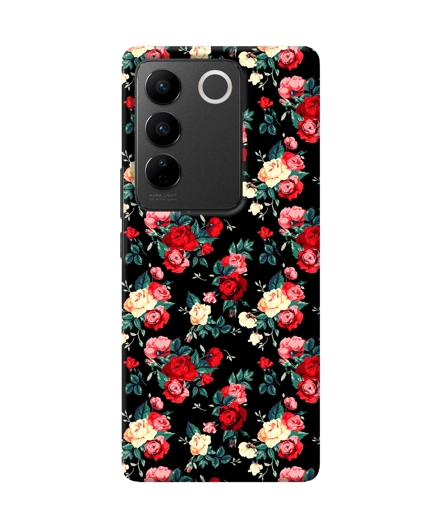 Rose Pattern Vivo V27/V27 Pro Back Cover