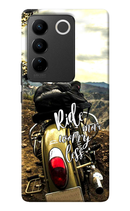 Ride More Worry Less Vivo V27/V27 Pro Back Cover