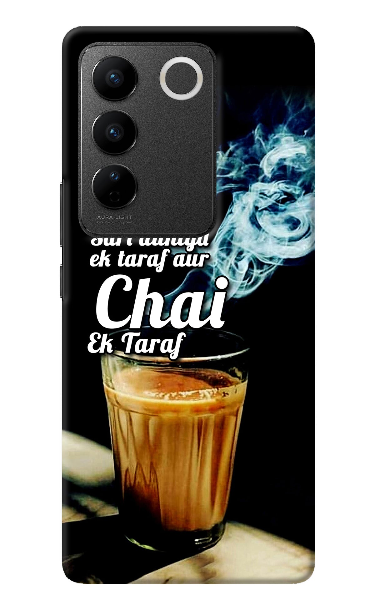 Chai Ek Taraf Quote Vivo V27/V27 Pro Back Cover