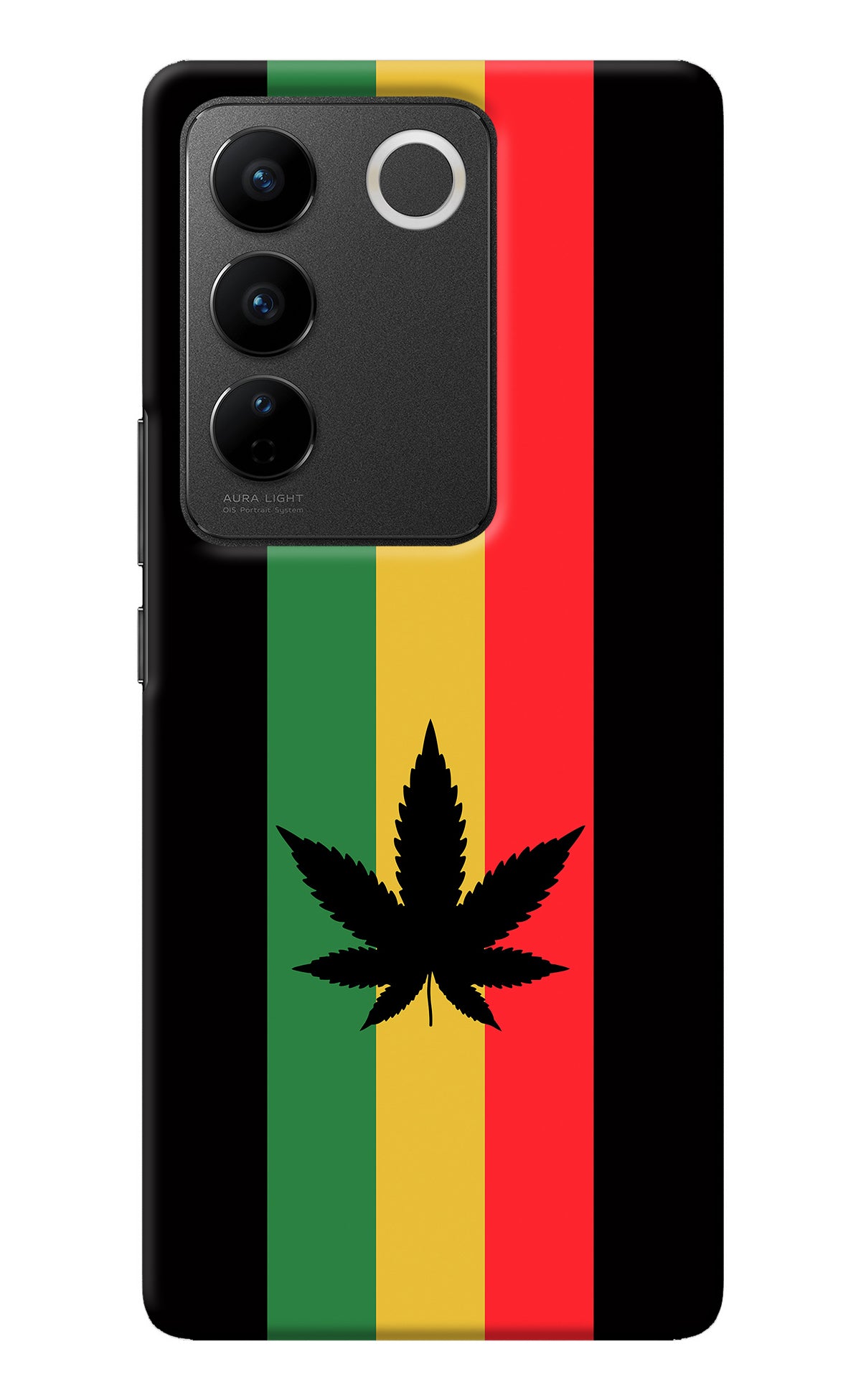 Weed Flag Vivo V27/V27 Pro Back Cover