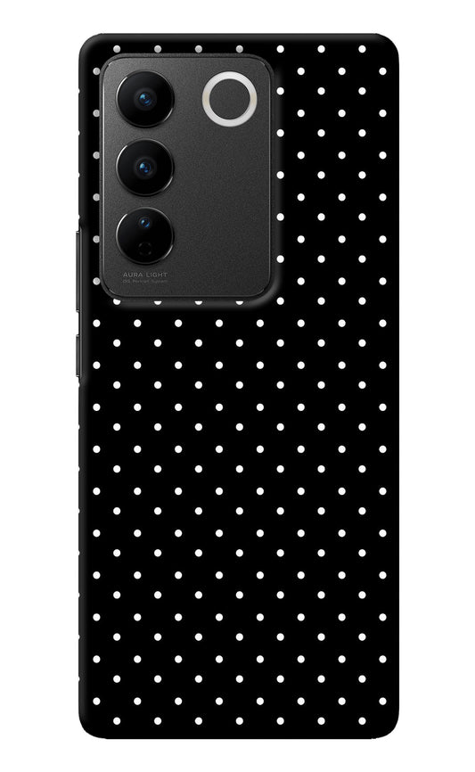 White Dots Vivo V27/V27 Pro Back Cover