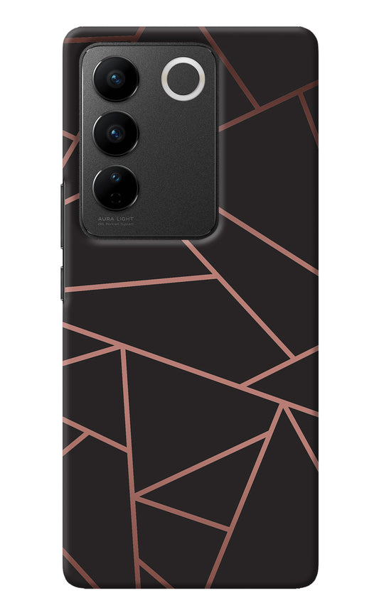 Geometric Pattern Vivo V27/V27 Pro Back Cover