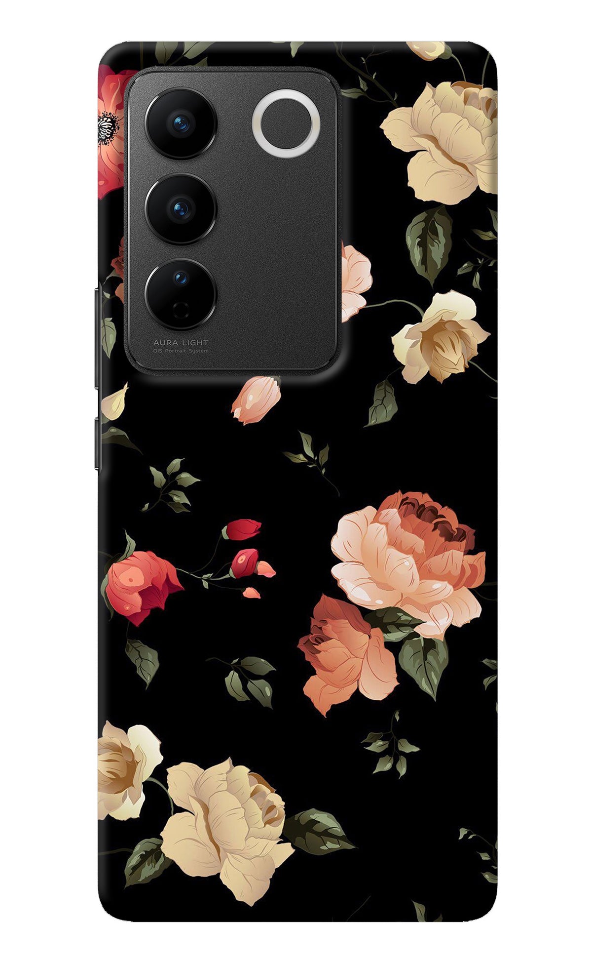 Flowers Vivo V27/V27 Pro Back Cover