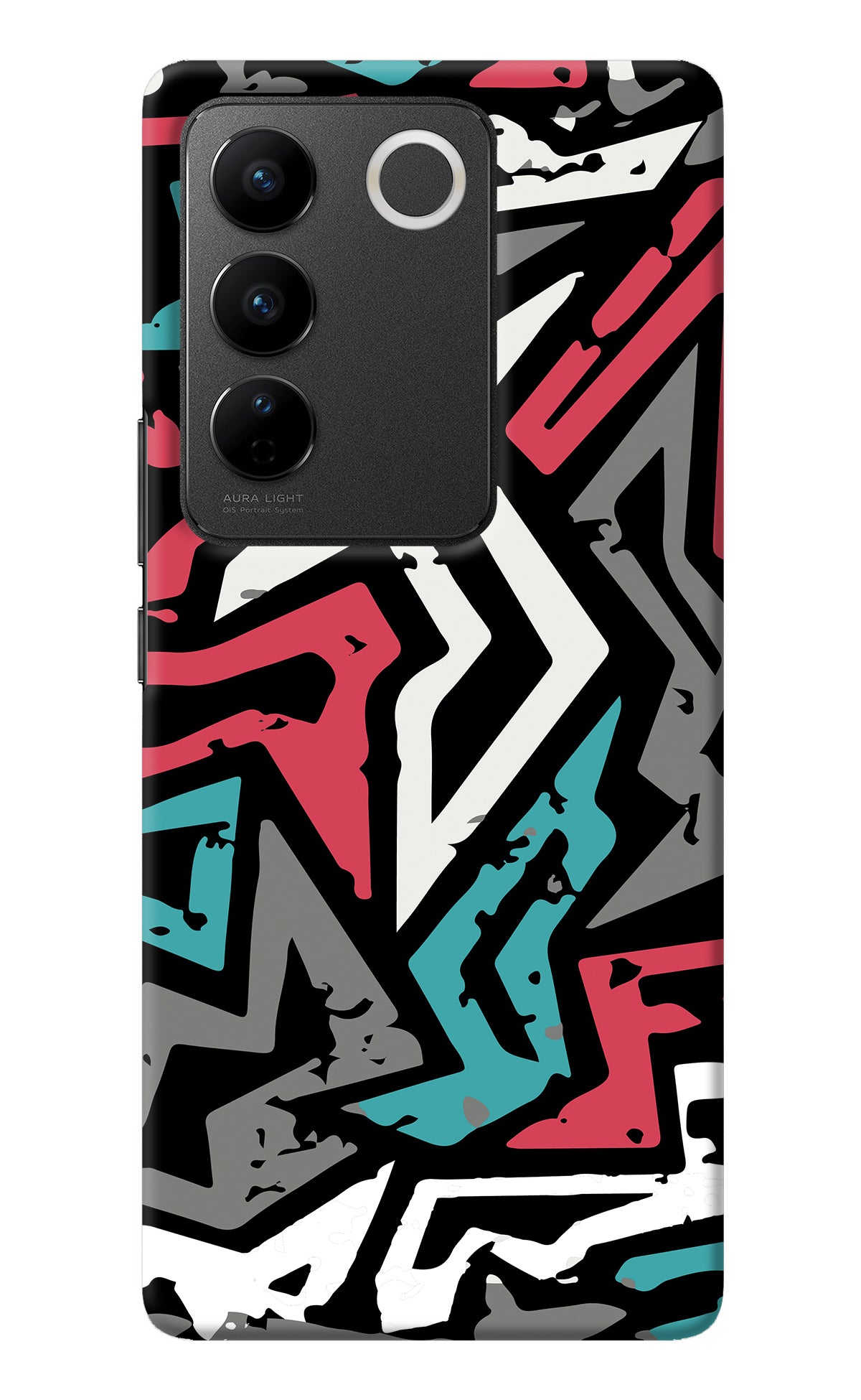 Geometric Graffiti Vivo V27/V27 Pro Back Cover