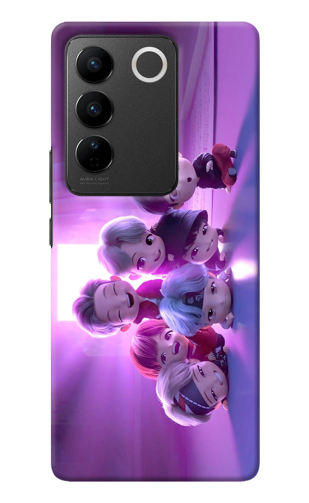 BTS Chibi Vivo V27/V27 Pro Back Cover