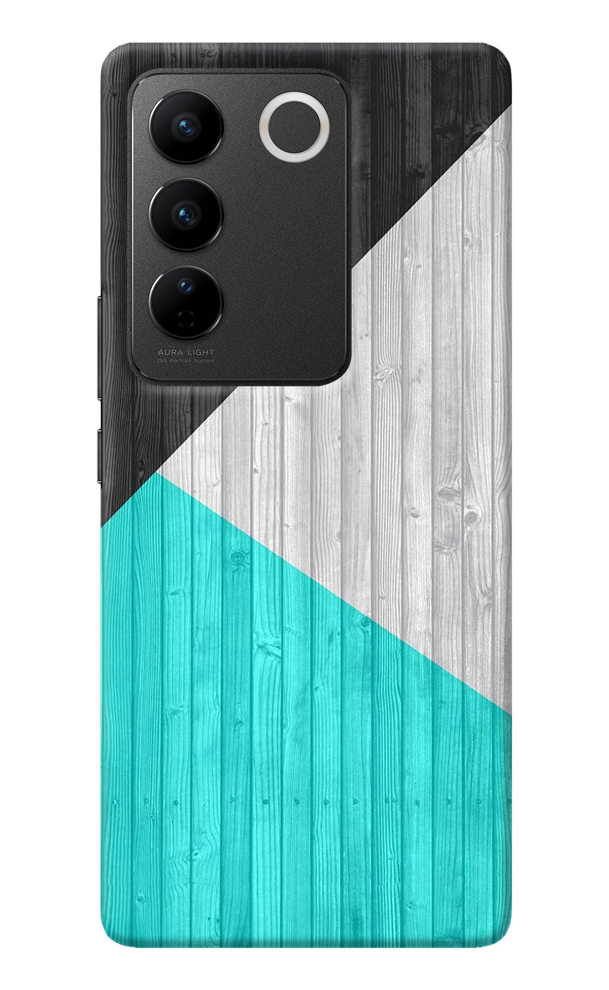 Wooden Abstract Vivo V27/V27 Pro Back Cover