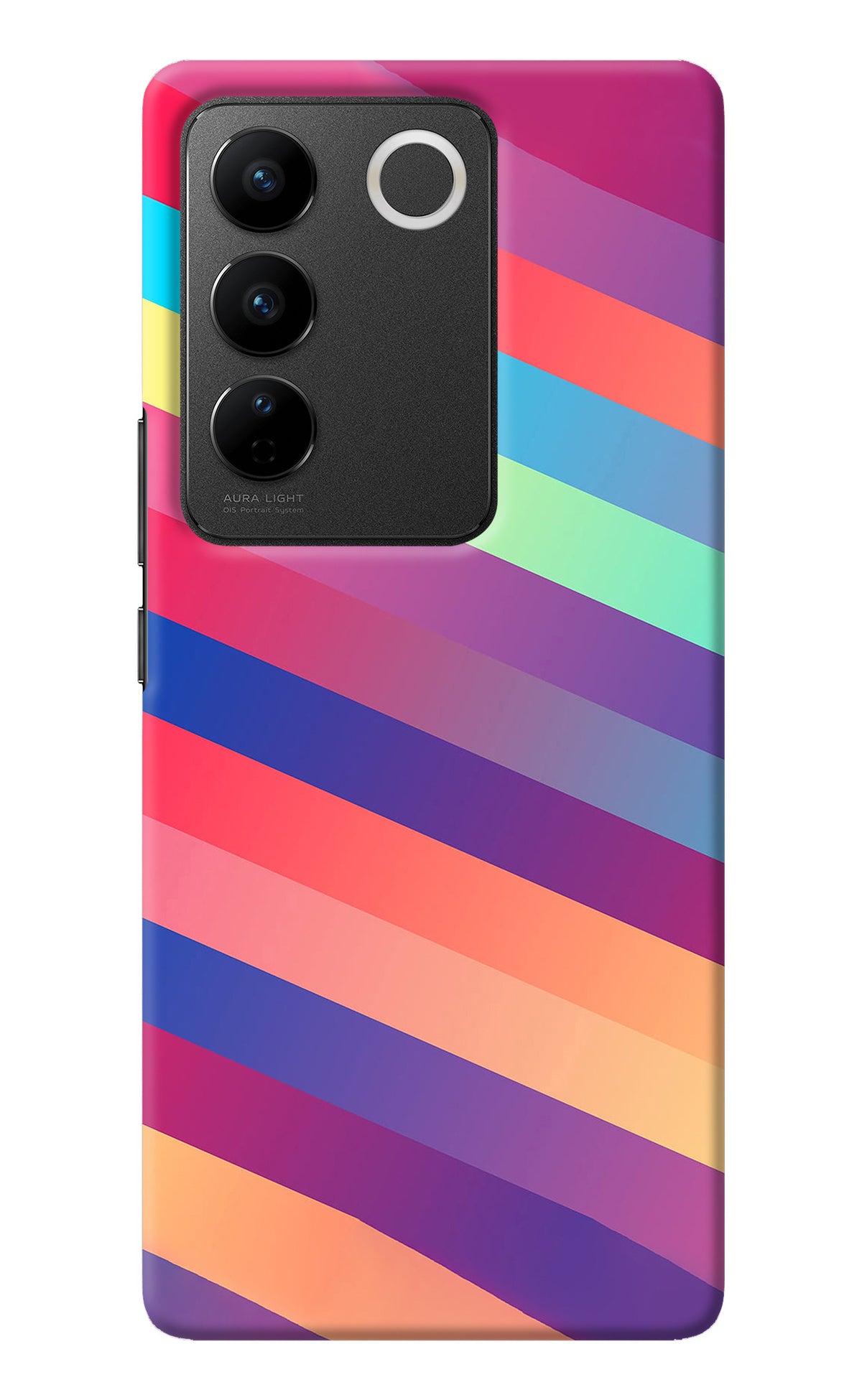 Stripes color Vivo V27/V27 Pro Back Cover