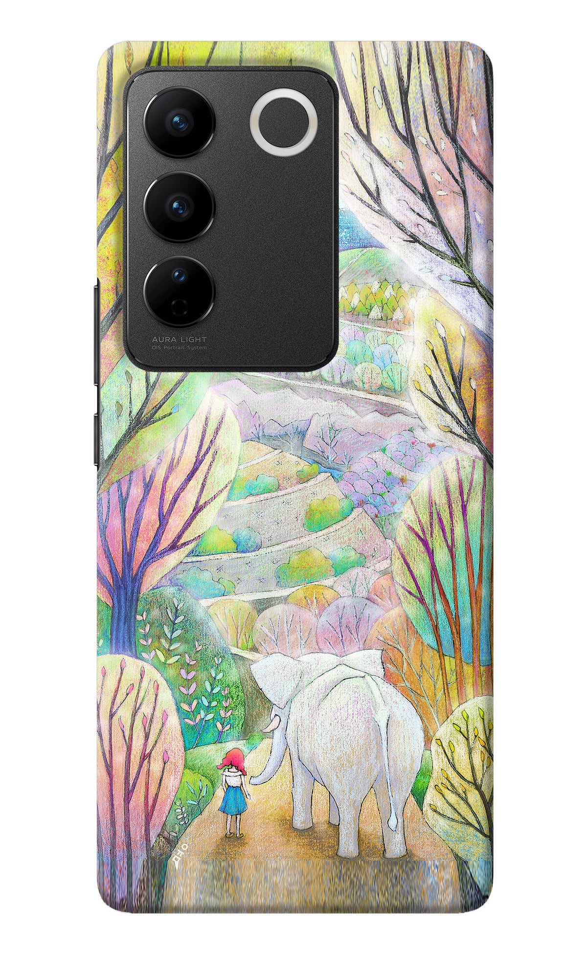 Nature Painting Vivo V27/V27 Pro Back Cover